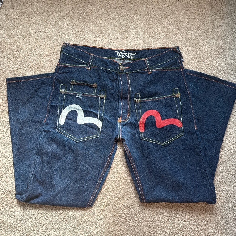 Evisu Inspired Outer Selvedge Yamane Multi Daicock Jeans